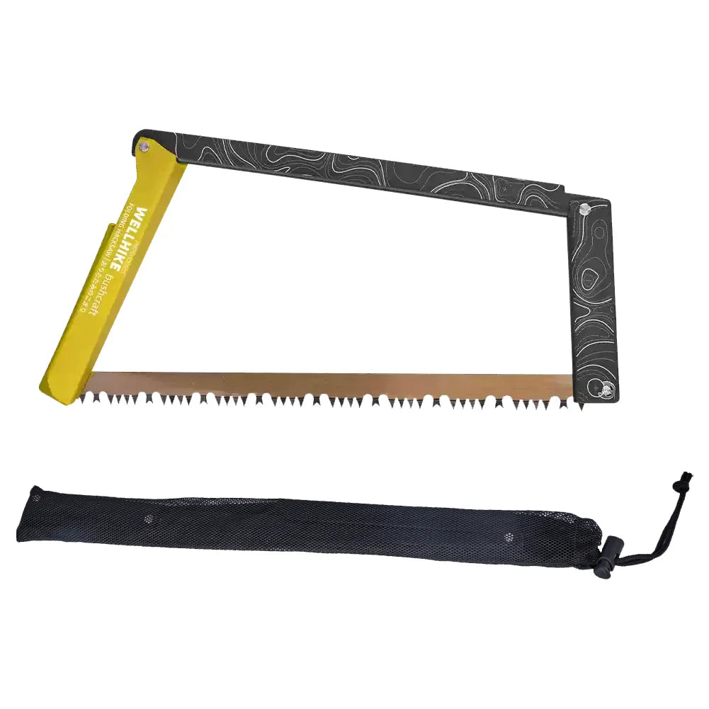 Folding Saw With Storage Bag Portable Aluminum Alloy Camping Foldable Hand Saw