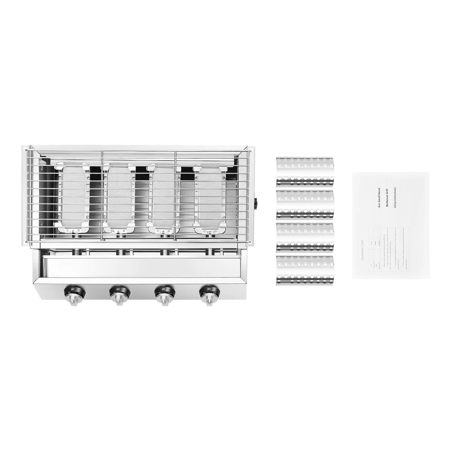 Grid Professional 4 Burner Smokeless Stainless Steel Portable Tabletop Grill