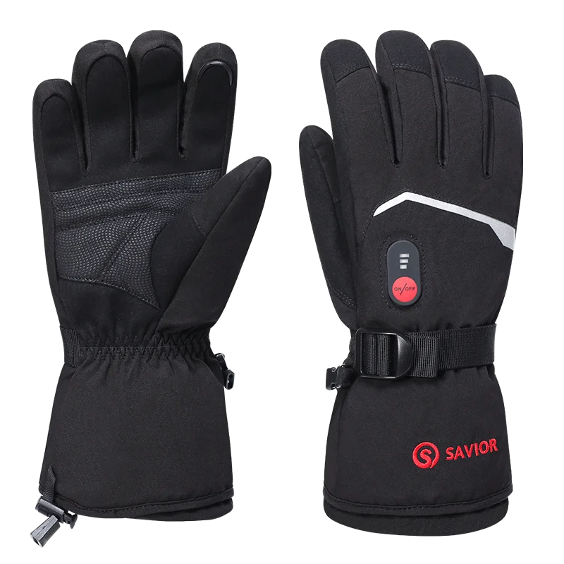 Savior Heat Heated Mittens Rechargeable Ski Gloves For Men Women