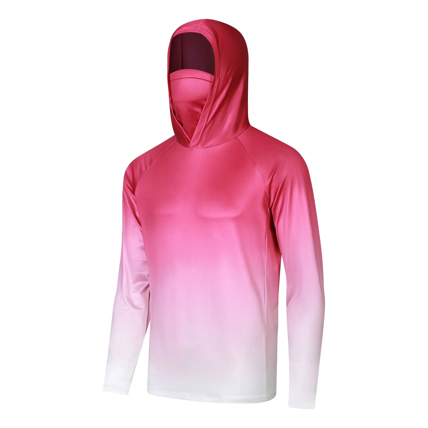 CWFSTRAVAYBM Men's Fishing Shirt With Cap Sun Protection Tee