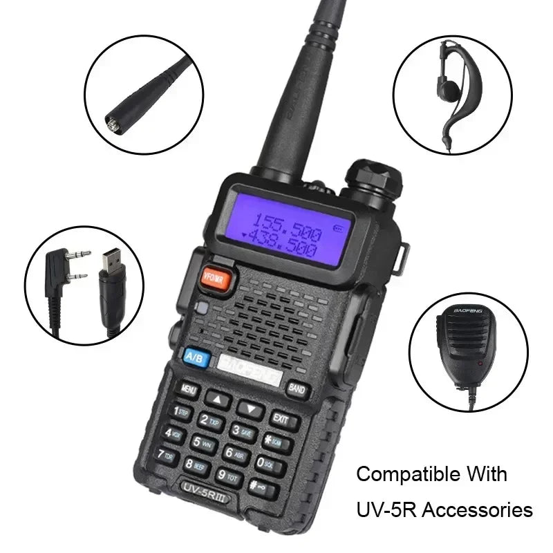 Baofeng UV5R Dual Band Walkie Talkie 8W Ham Radio LongRange