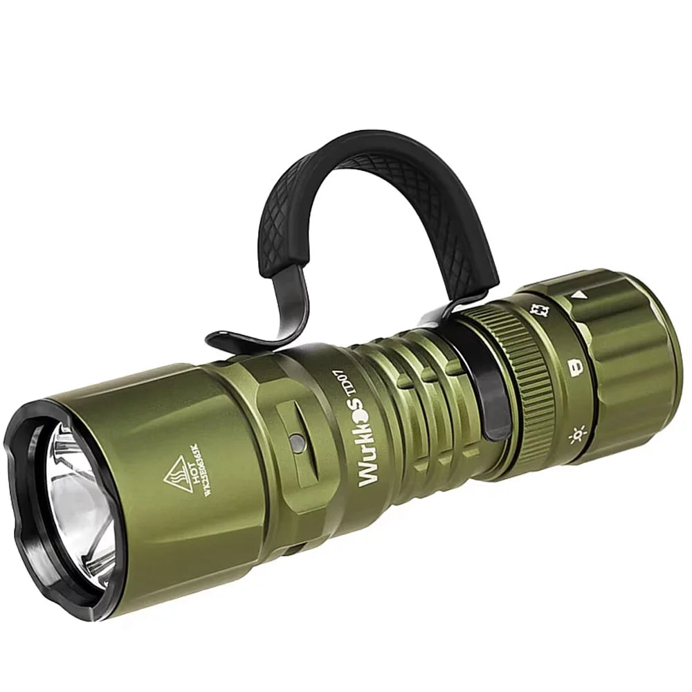 Wurkkos TD07 1300LM Long Throw Tactical Flashlight