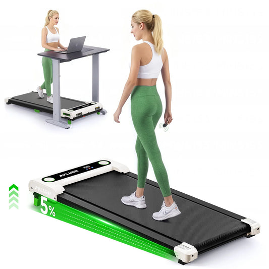 AKLUER 4-In-1 Under Desk Treadmill With Incline LED Display