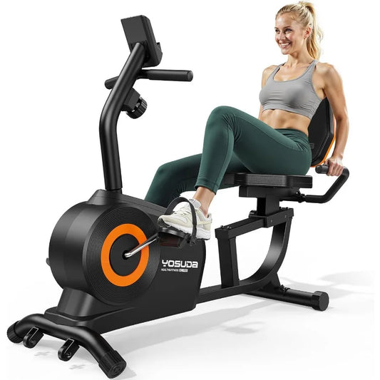 XMSJ Recumbent Exercise Bike for Home Fitness Seniors and Adults