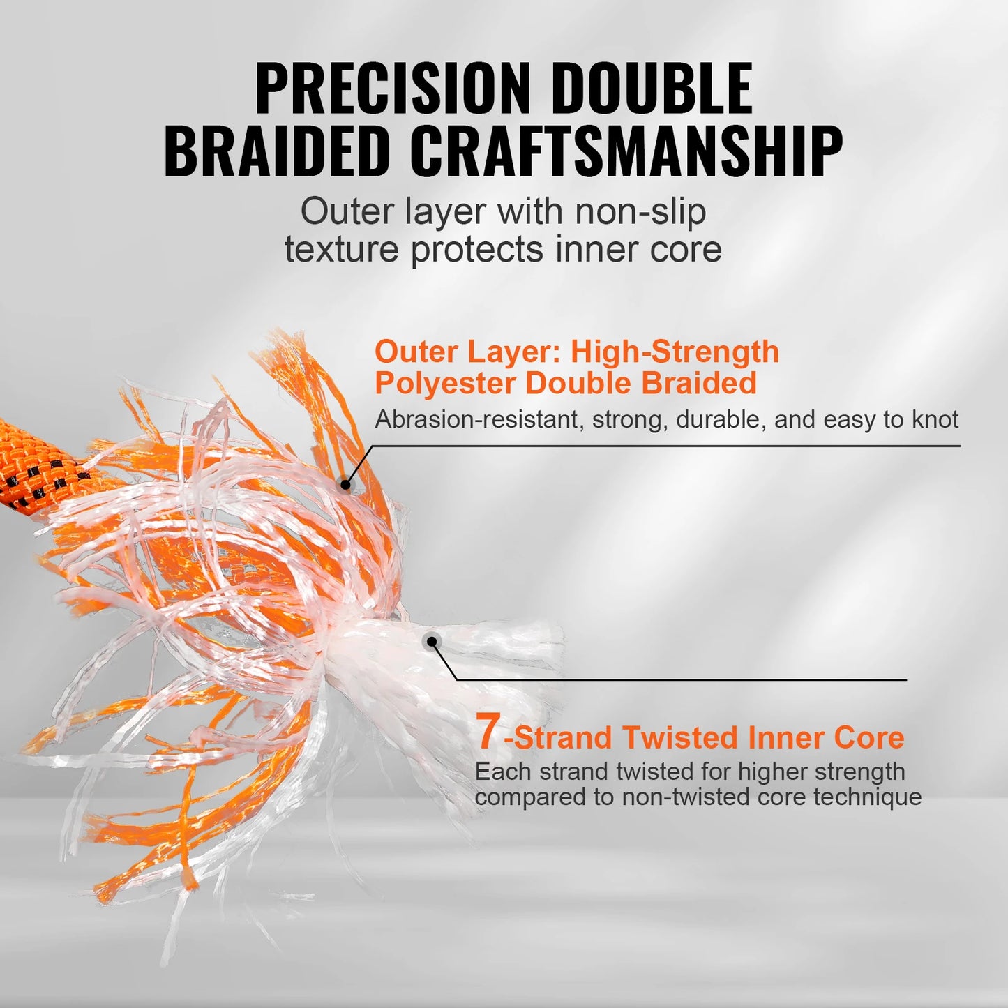 Premium Polyester Climbing Rope for Outdoor Camping and Rescue