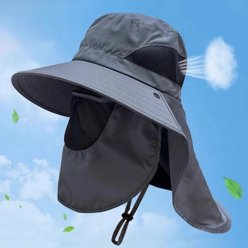 CN UV Protection Outdoor Sun Hat For Men Women Fisherman