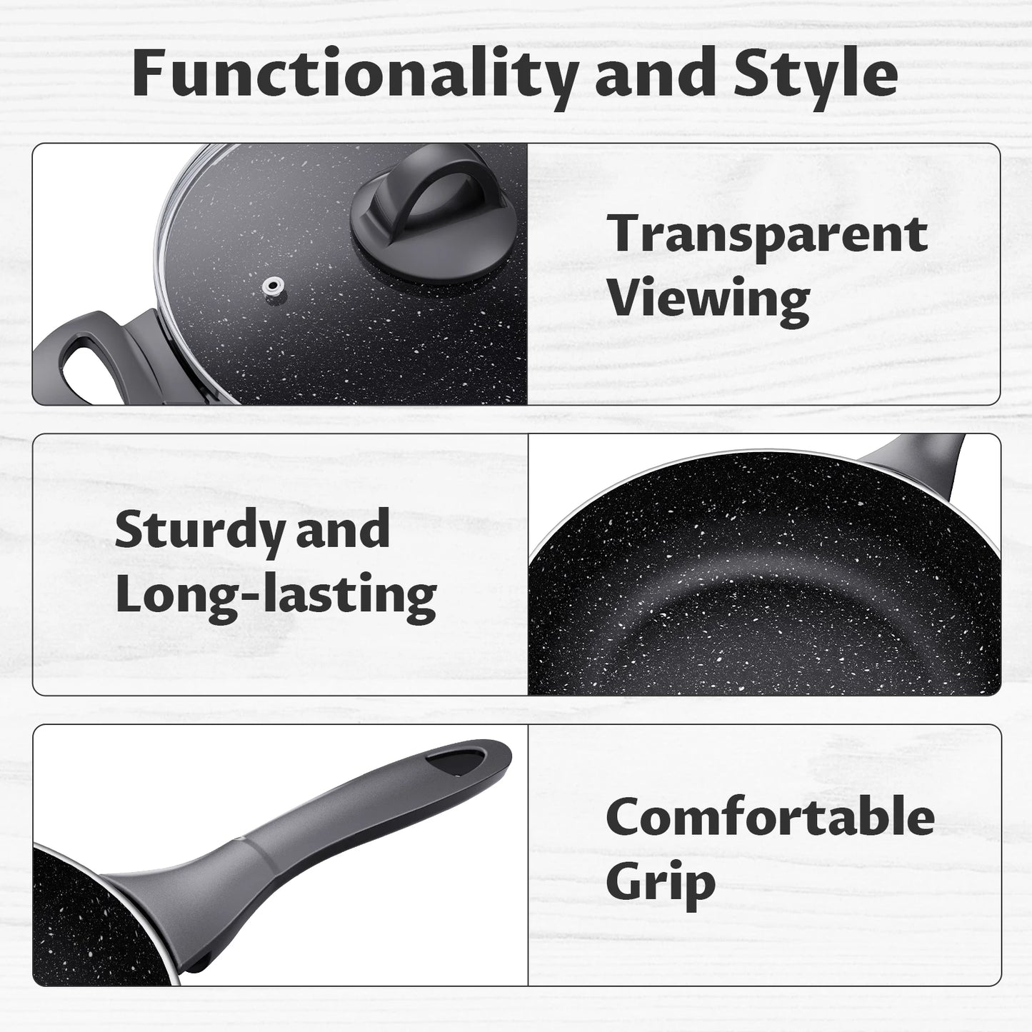 Bezia Induction Cookware Set Nonstick Pots And Pans