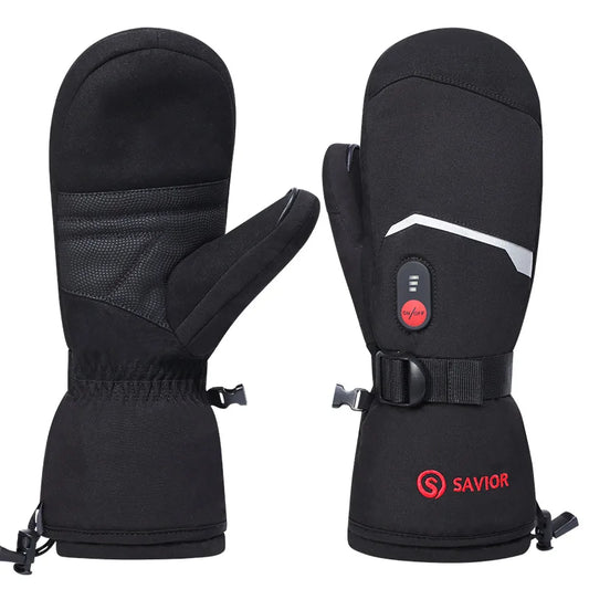 Savior Heat Heated Mittens Rechargeable Ski Gloves For Men Women