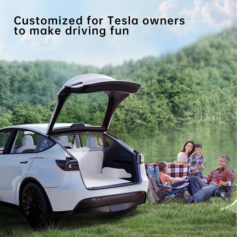 YZFilling Leather Trunk Mat for Tesla Model Y Water Resistant