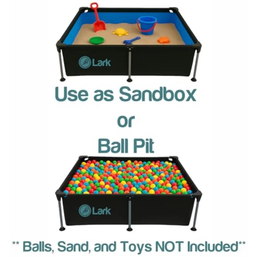 8.5' ft x 6' ft x 26 inches Rectangular Metal Frame Above Ground Outdoor Patio Pool with 300 Gallon Pump