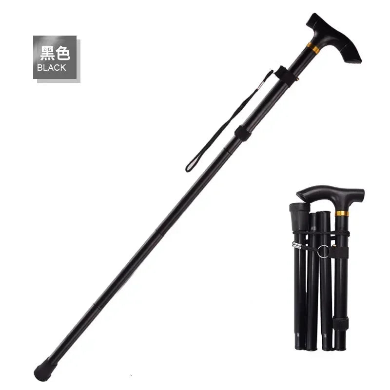 Noocuxuekon Adjustable Telescopic Folding Aluminum Walking Stick