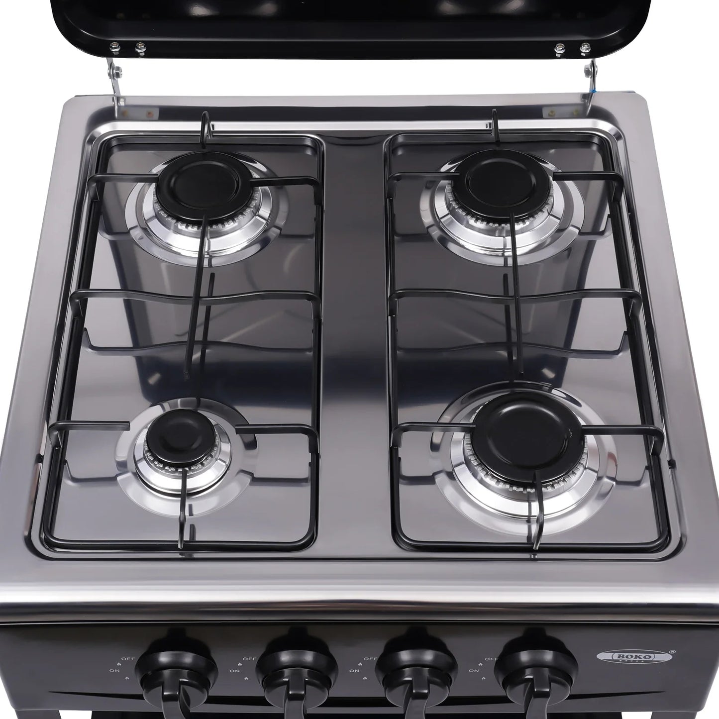 4 Burner Portable Gas Stove Grill Windshelter For Family Camping