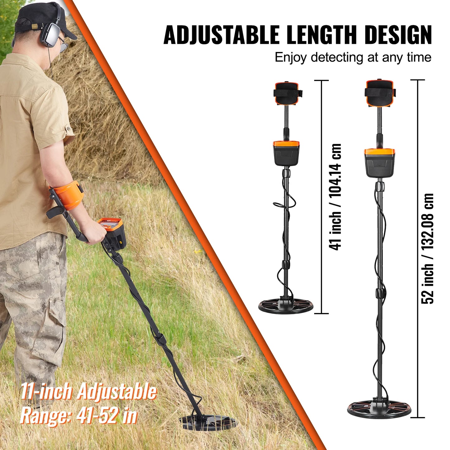 VEVOR Metal Detector for Adults and Kids with LCD Display
