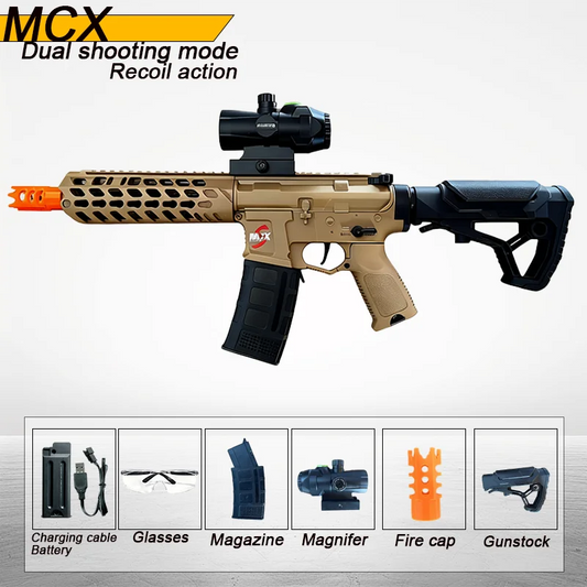 Toy Gun With Rechargeable Battery USB Charging Plastic Rifle