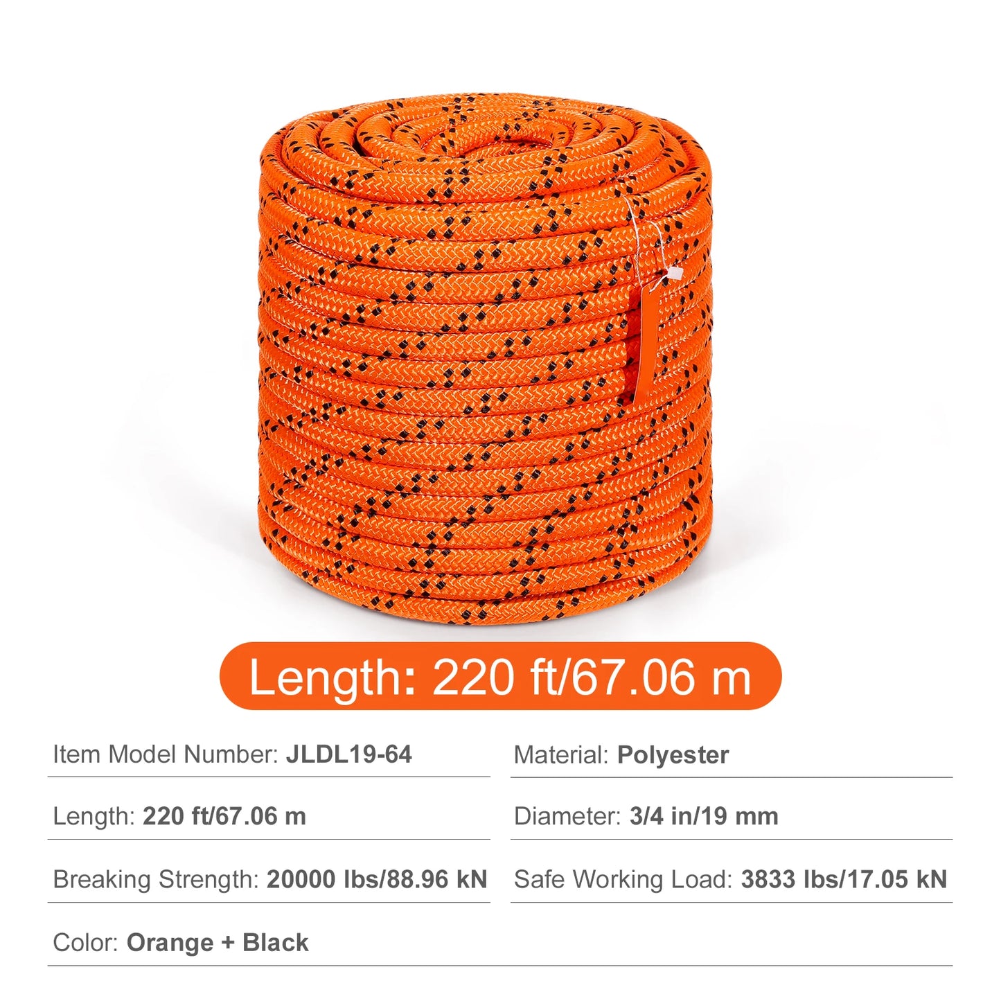 Premium Polyester Climbing Rope for Outdoor Camping and Rescue