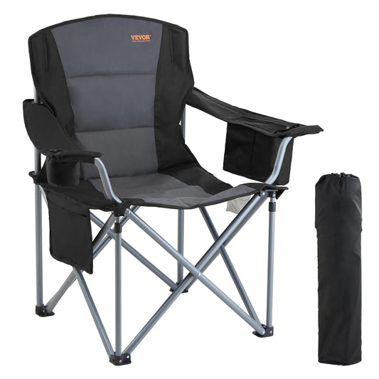 VEVOR Camping Folding Chair for Adults Portable Quad Lumbar