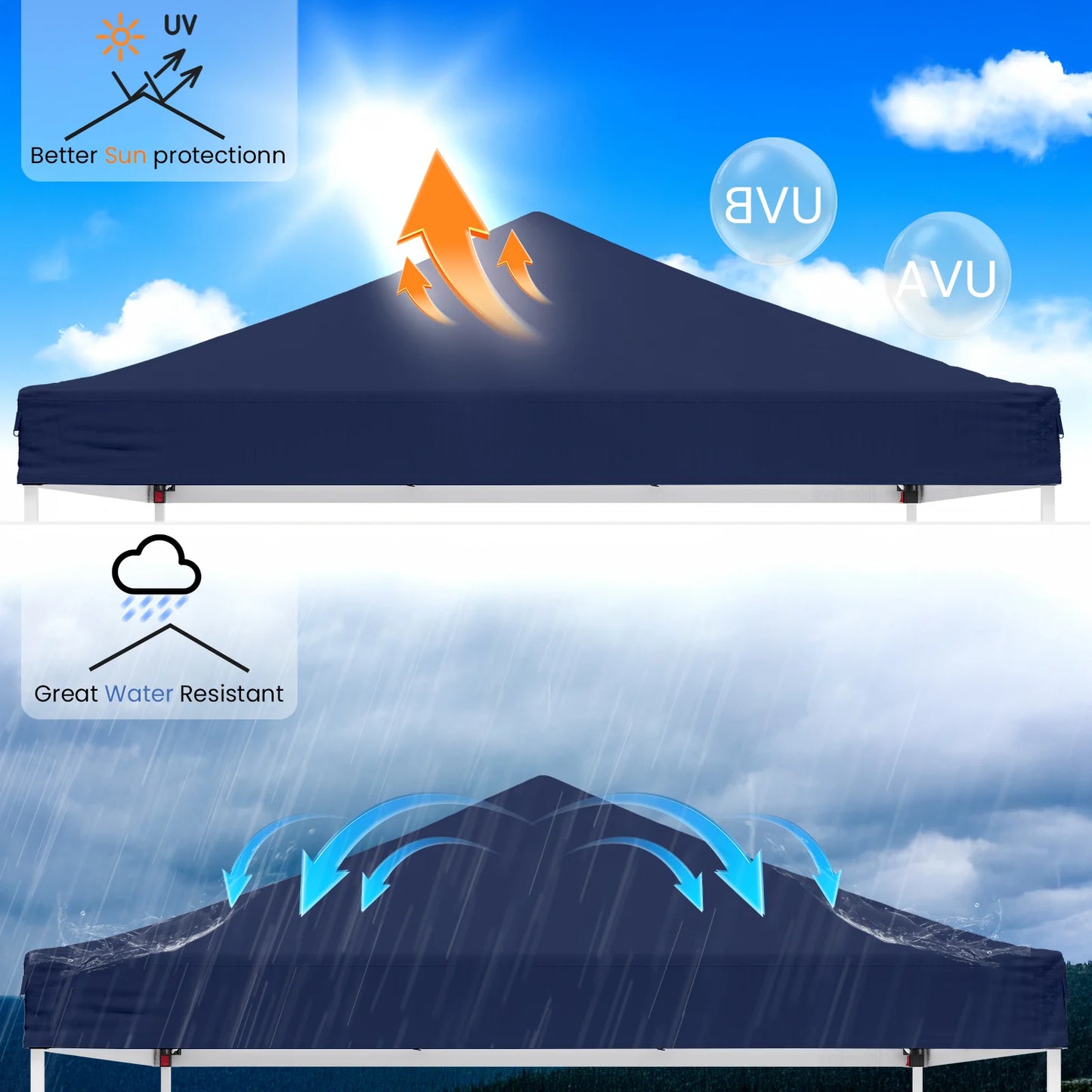 MORNGARDO Pop Up Canopy Tent Instant Shade Shelter