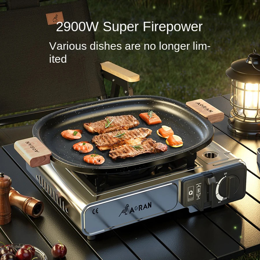 Portable Card Stove 2900W Camping Gas Stove For Outdoor Use