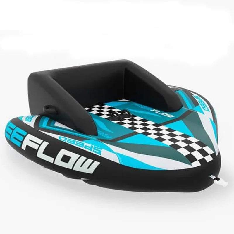 High Concerned Inflatable Towable Tube For Boating 2 Rider Capacity