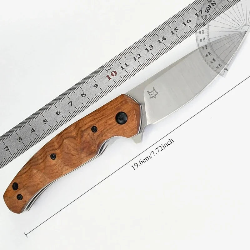 DIY Supplies D2 Steel Folding Knife With Rosewood Handle