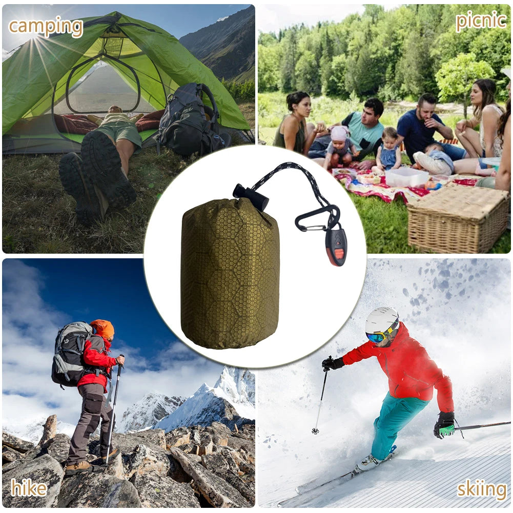 Shunmaii Waterproof Thermal Emergency Sleeping Bag Bivy Sack
