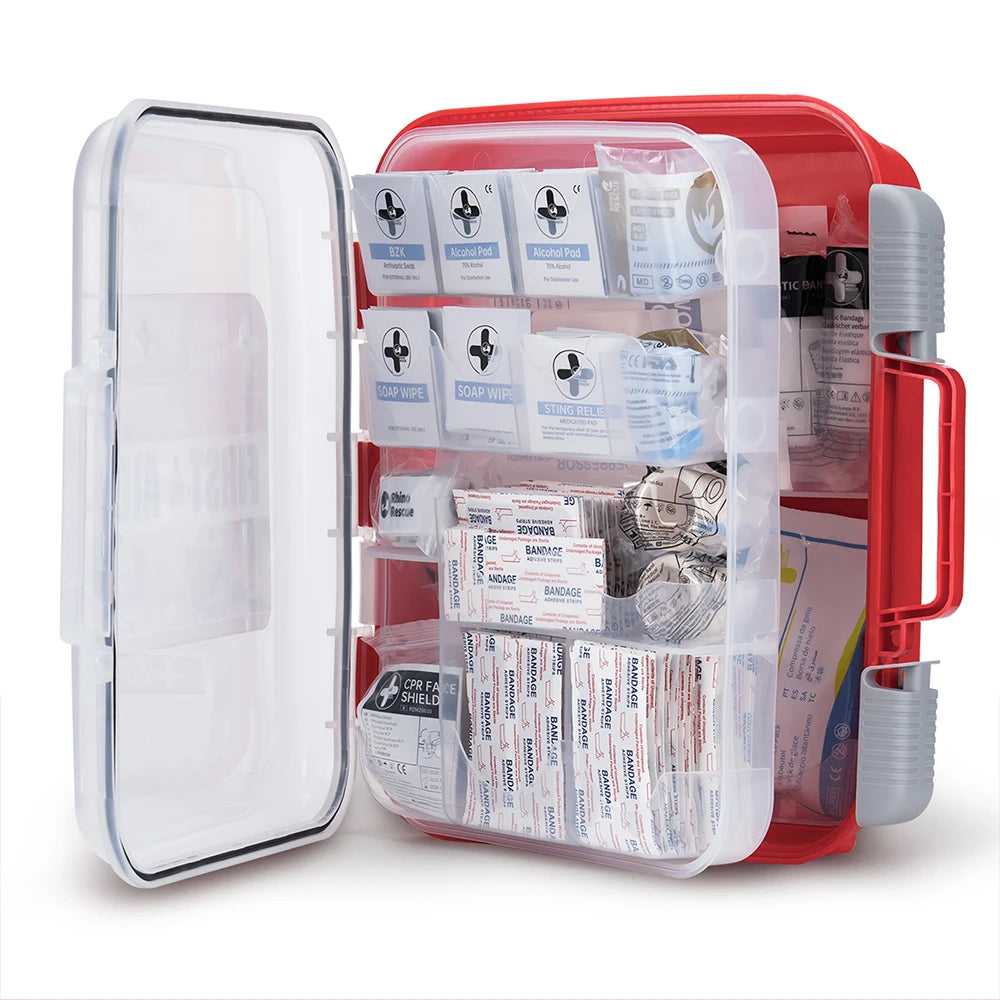 Rhino Rescue 350 Piece OSHA First Aid Kit Home Office