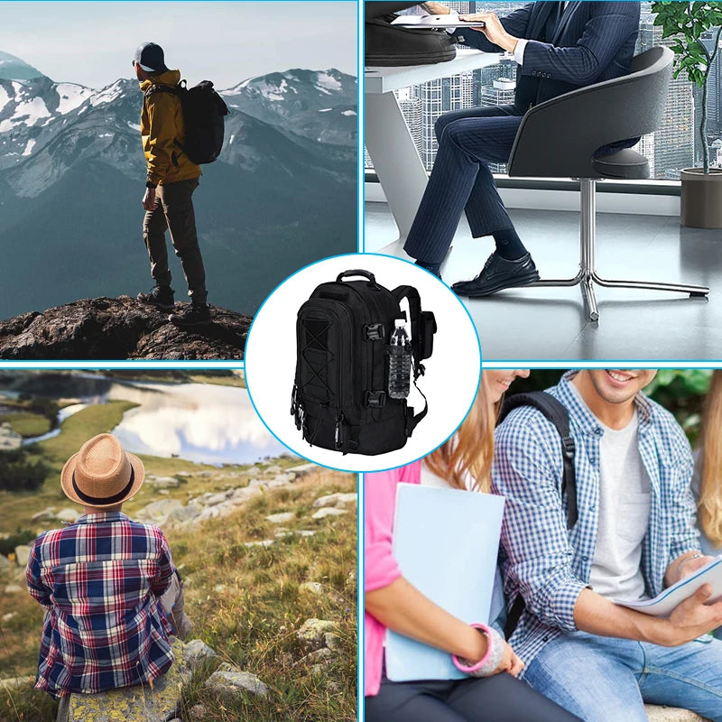 QCN Tactical Military Style Backpack Unisex for Travel and Hiking