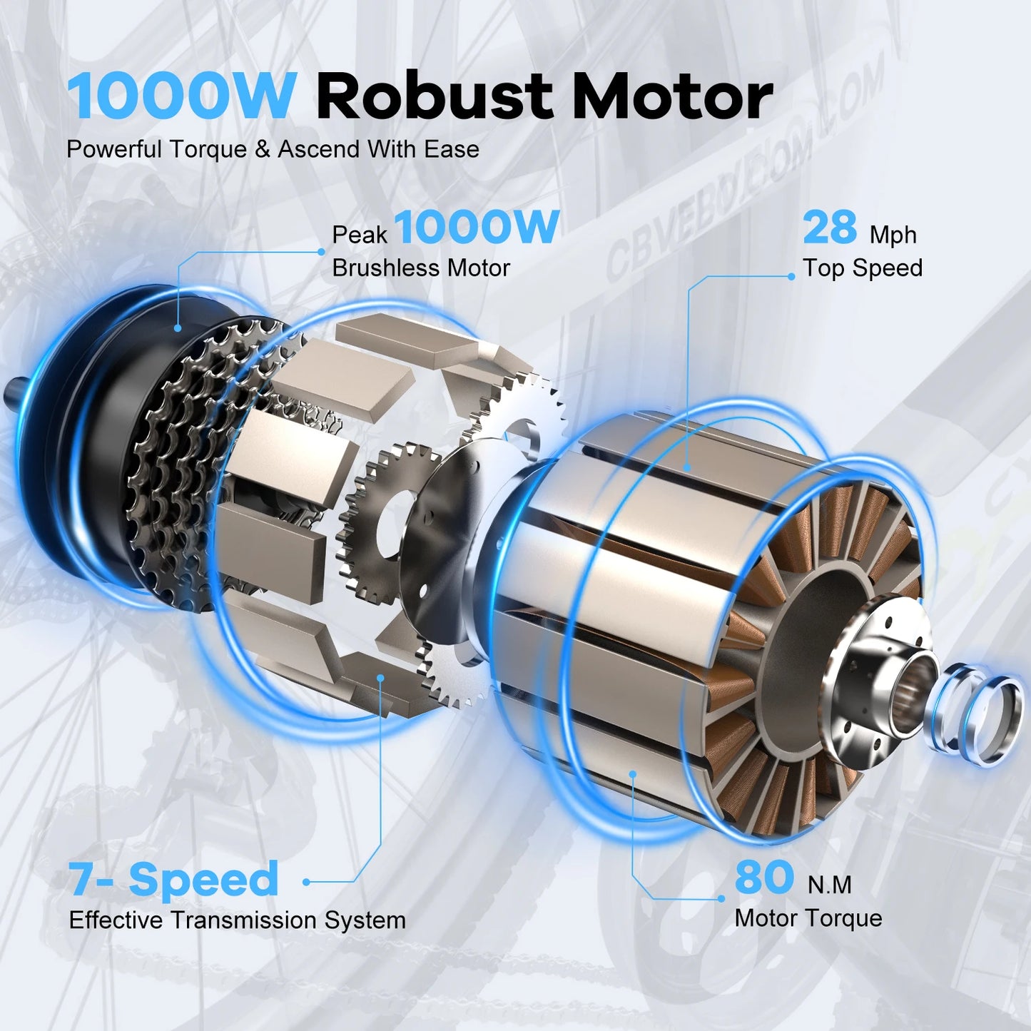 CYBERVELO EK2 Step-Thru Electric City Bike