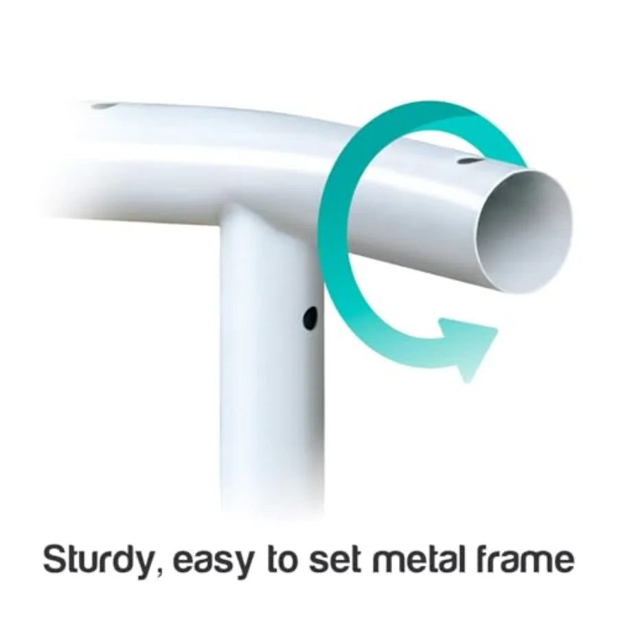 8.5' ft x 6' ft x 26 inches Rectangular Metal Frame Above Ground Outdoor Patio Pool with 300 Gallon Pump