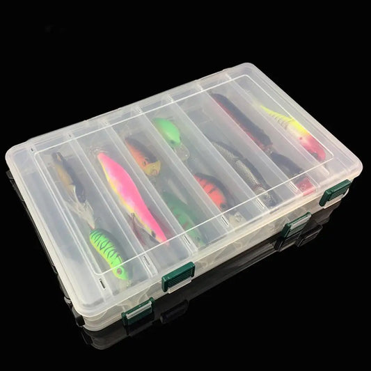 APWIKOGER Fishing Lure Box Double Sided Storage Case