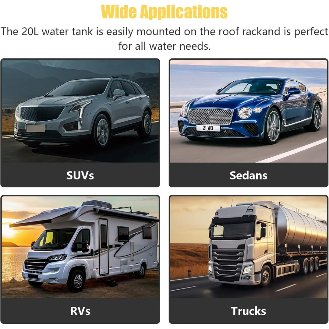 Portable Pressurized Camping Shower With Handheld Showerhead