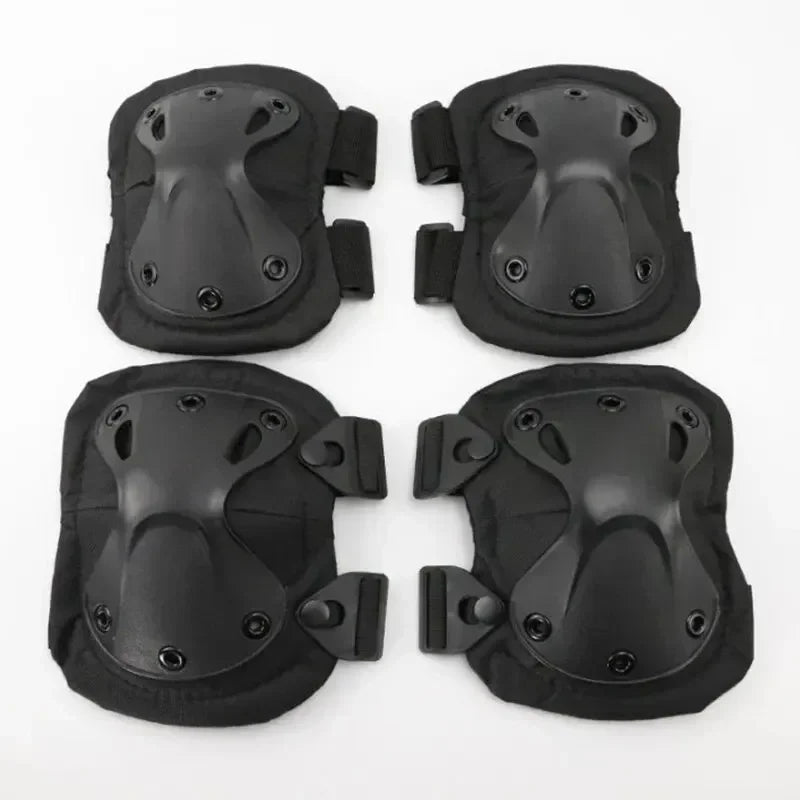 2 Pairs Set Tactical Knee Pad Elbow Protector For Airsoft
