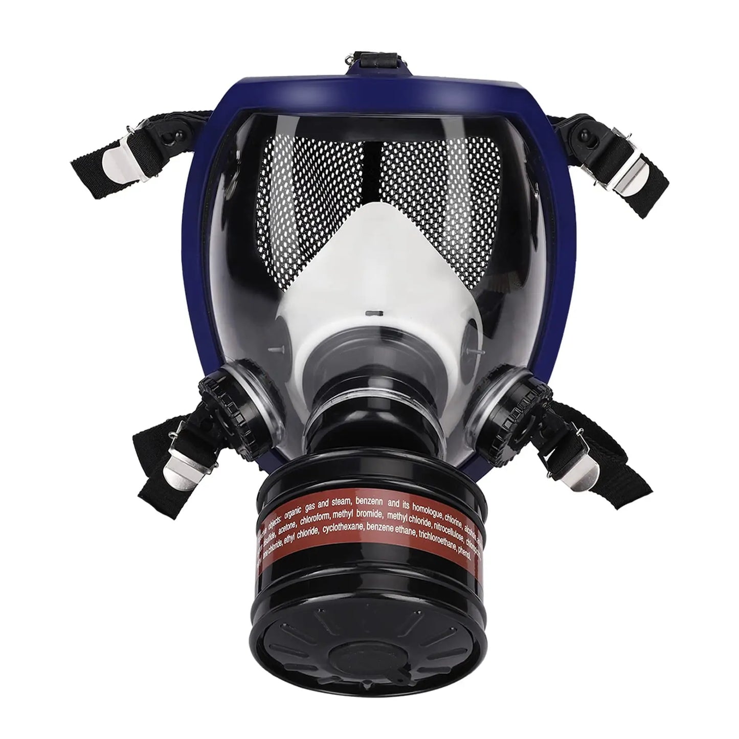 Full Face Respirator Gas Mask With Activated Carbon Filter
