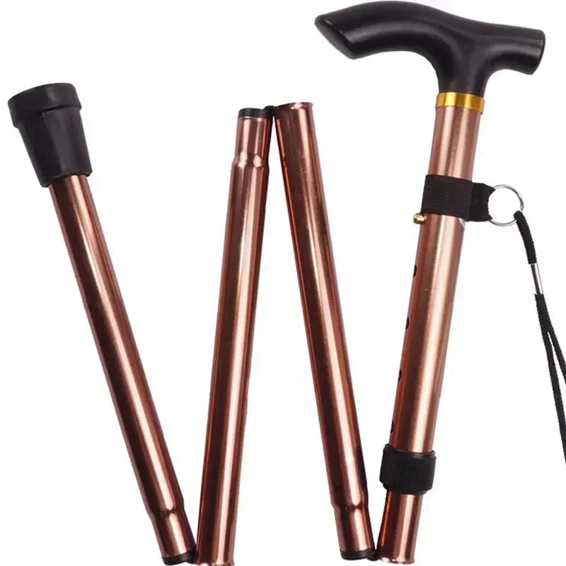 Noocuxuekon Adjustable Telescopic Folding Aluminum Walking Stick