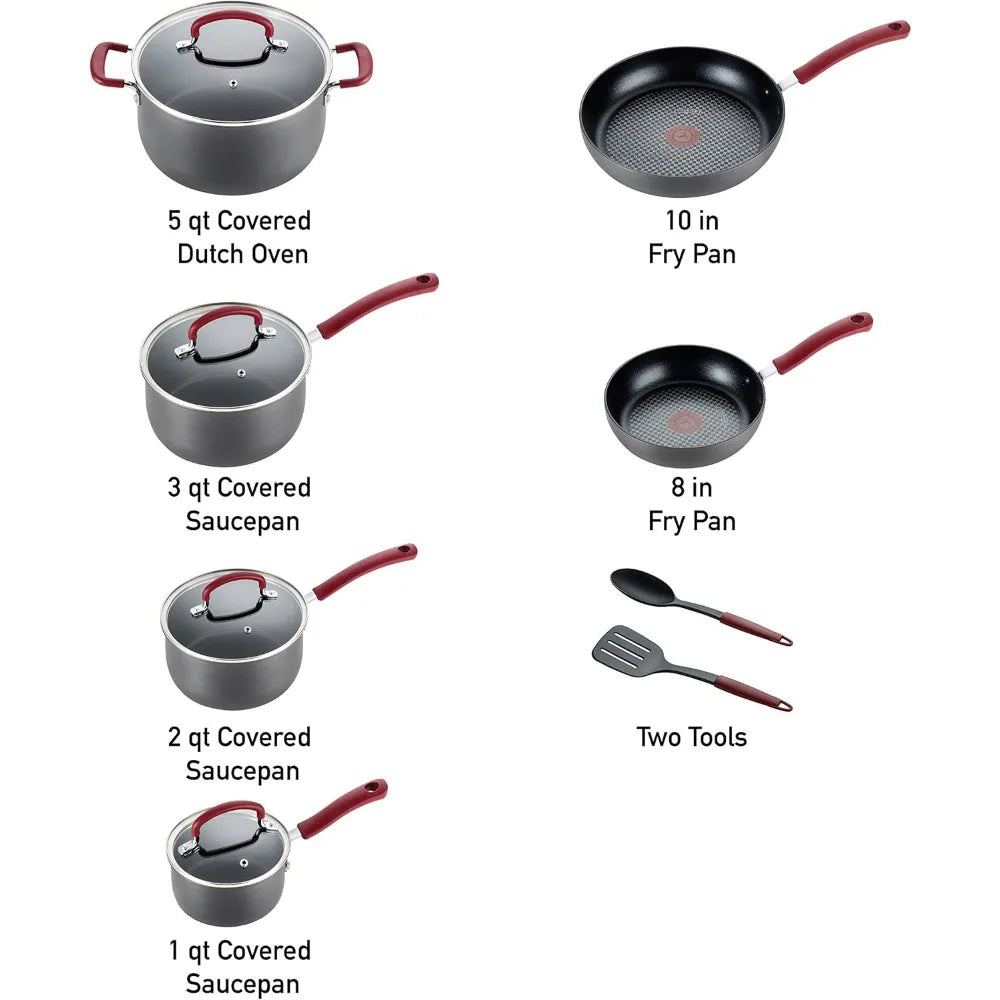 DAFIFY Ultimate Hard Anodized Nonstick Cookware Set Oven Safe