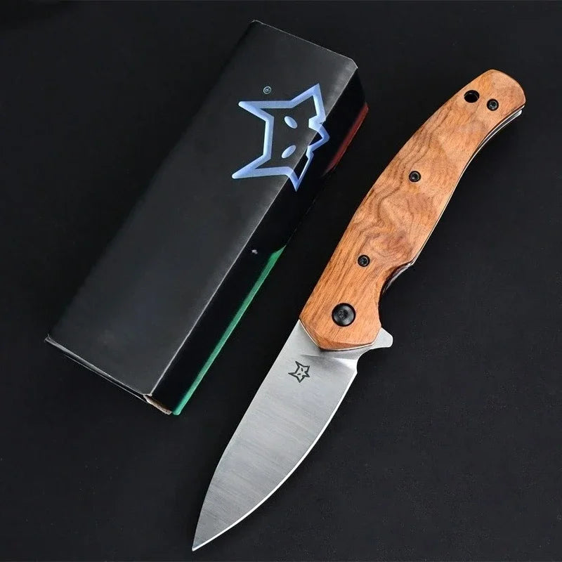 DIY Supplies D2 Steel Folding Knife With Rosewood Handle