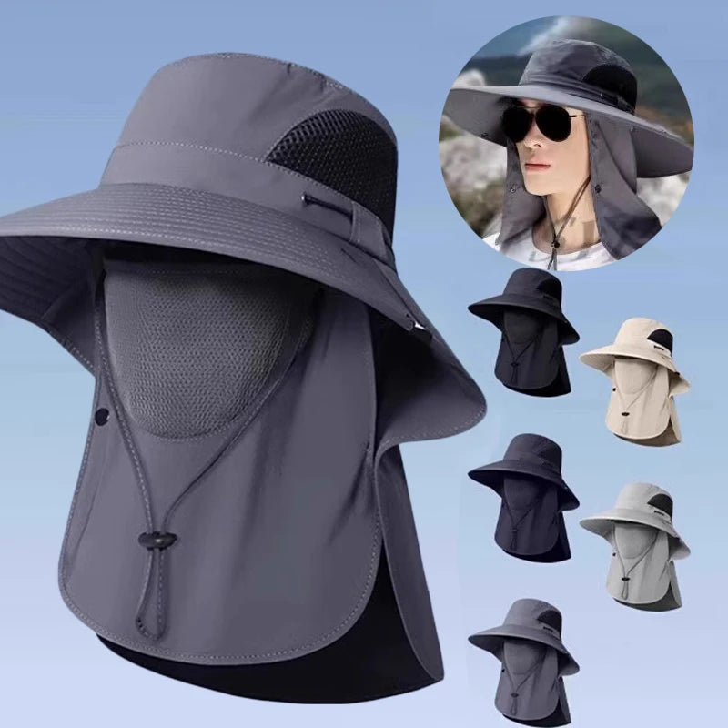 CN UV Protection Outdoor Sun Hat For Men Women Fisherman