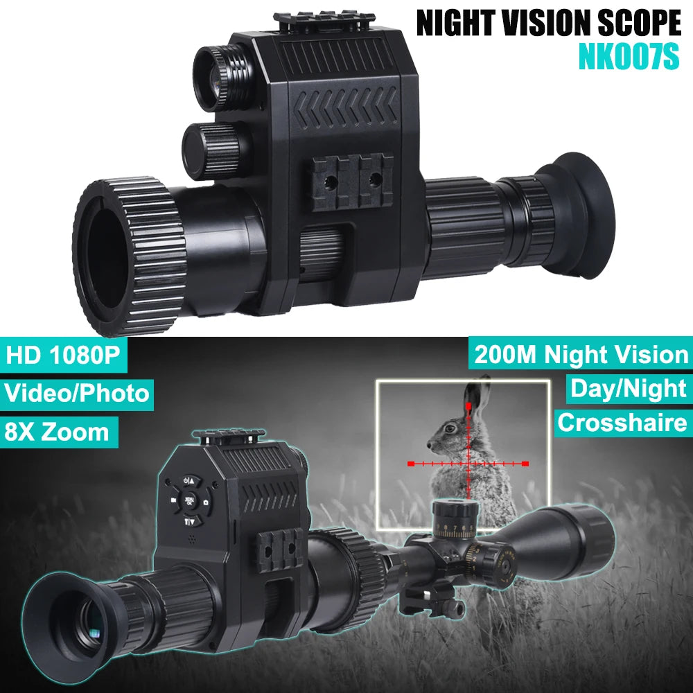 Megaorei Digital Night Vision Riflescope 1080P 8X Zoom 850NM