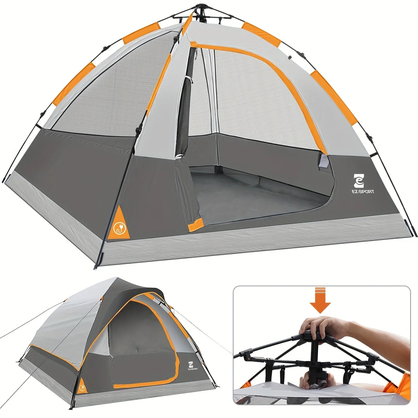 Unp Pop Up Camping Tent Instant Setup Removable Rain Fly