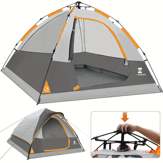 Unp Pop Up Camping Tent Instant Setup Removable Rain Fly