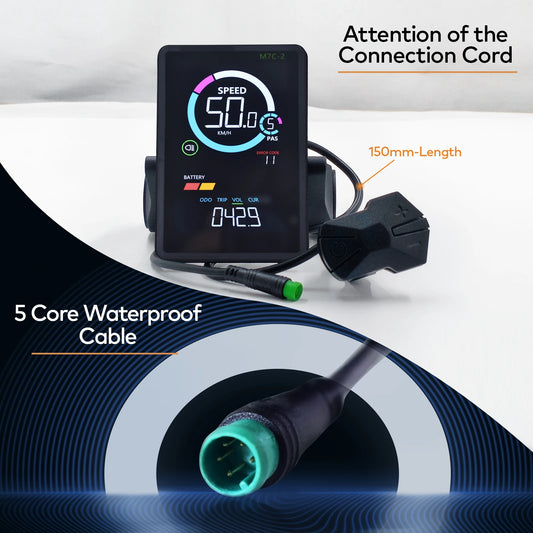 Haytrix EBike LCD Display Speedometer Screen for Fatbike Scooters