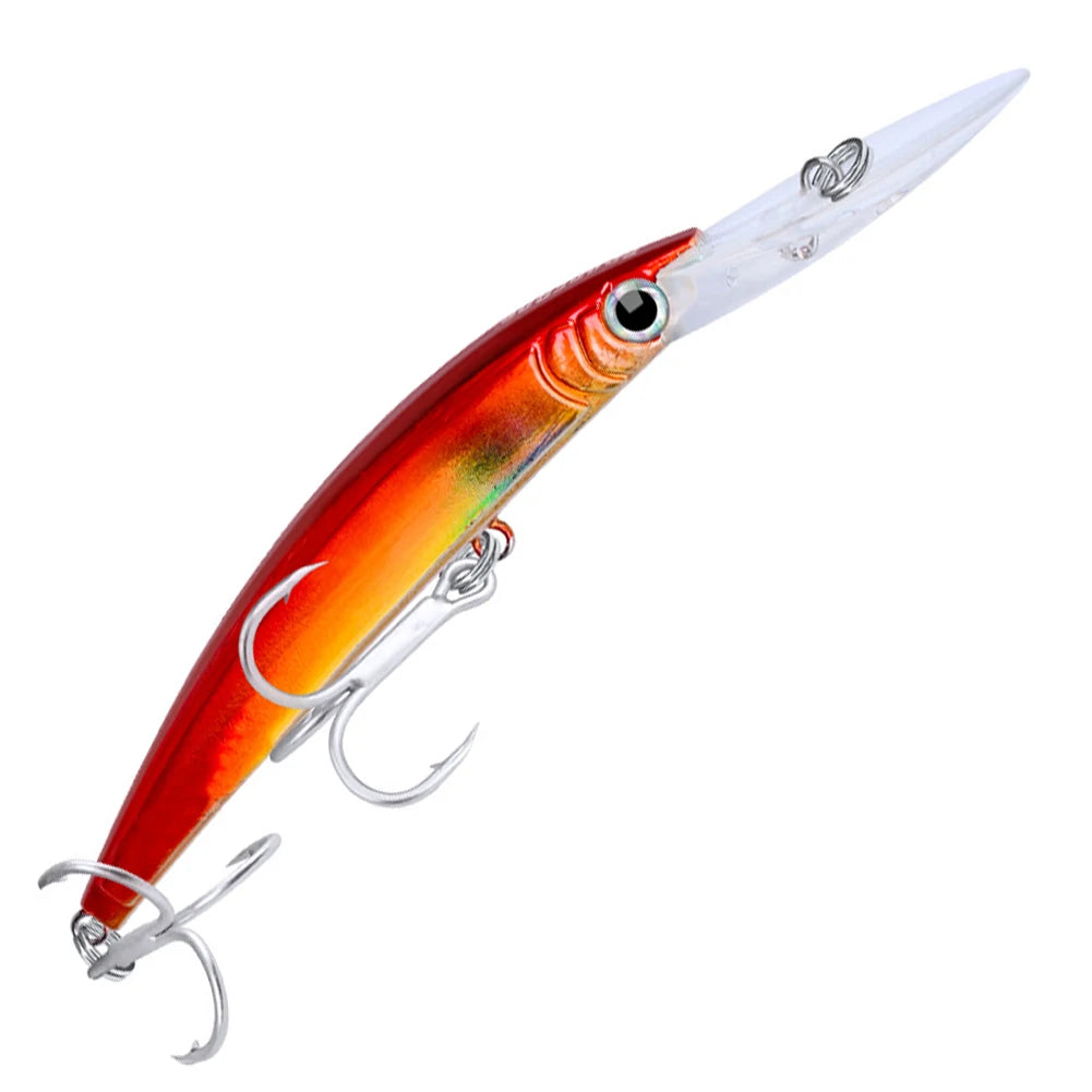 17cm 27g Minnow Plastic Hard Baits with Hooks Fishing Bait Artificial Bait Fishing Accessory