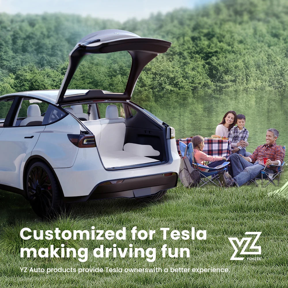 YZFilling Leather Trunk Mat for Tesla Model Y Water Resistant