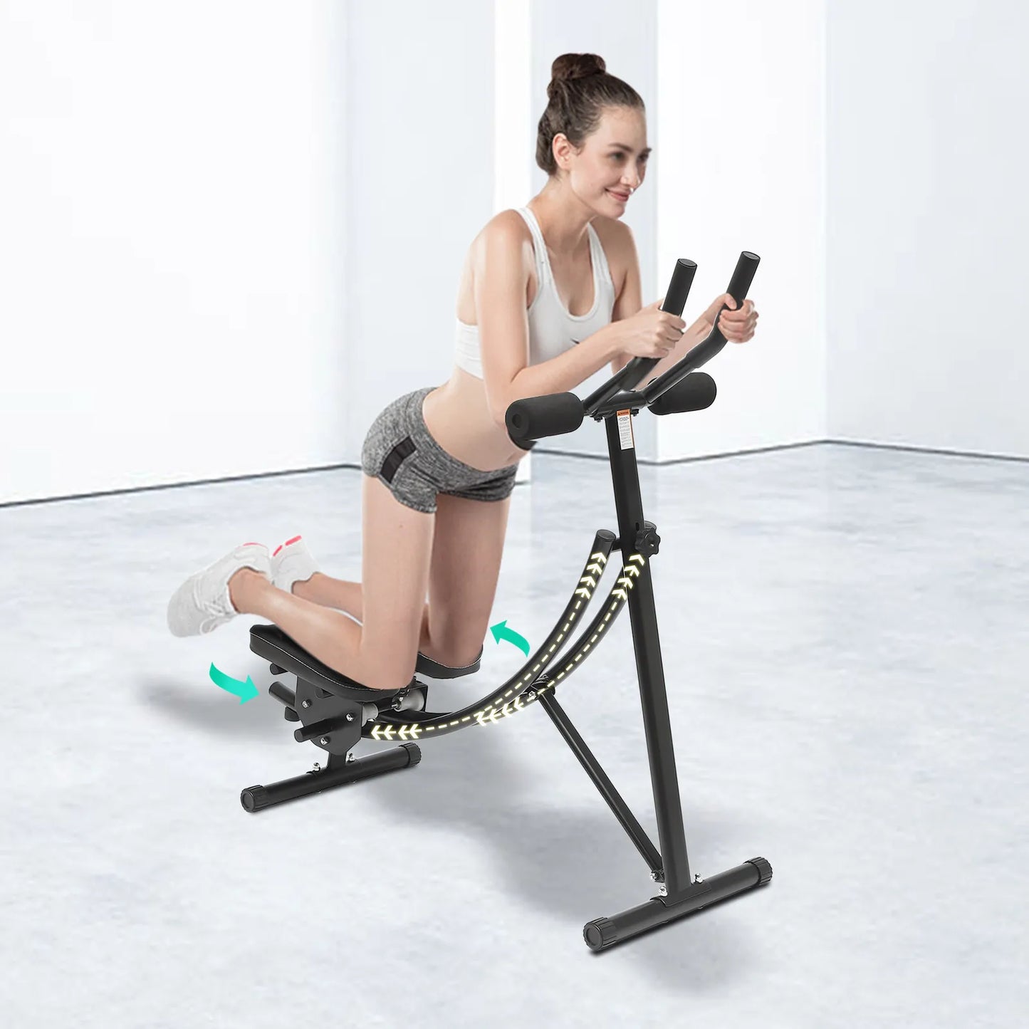 Hignconcerned Foldable Abdominal Exercise Machine With LED Display