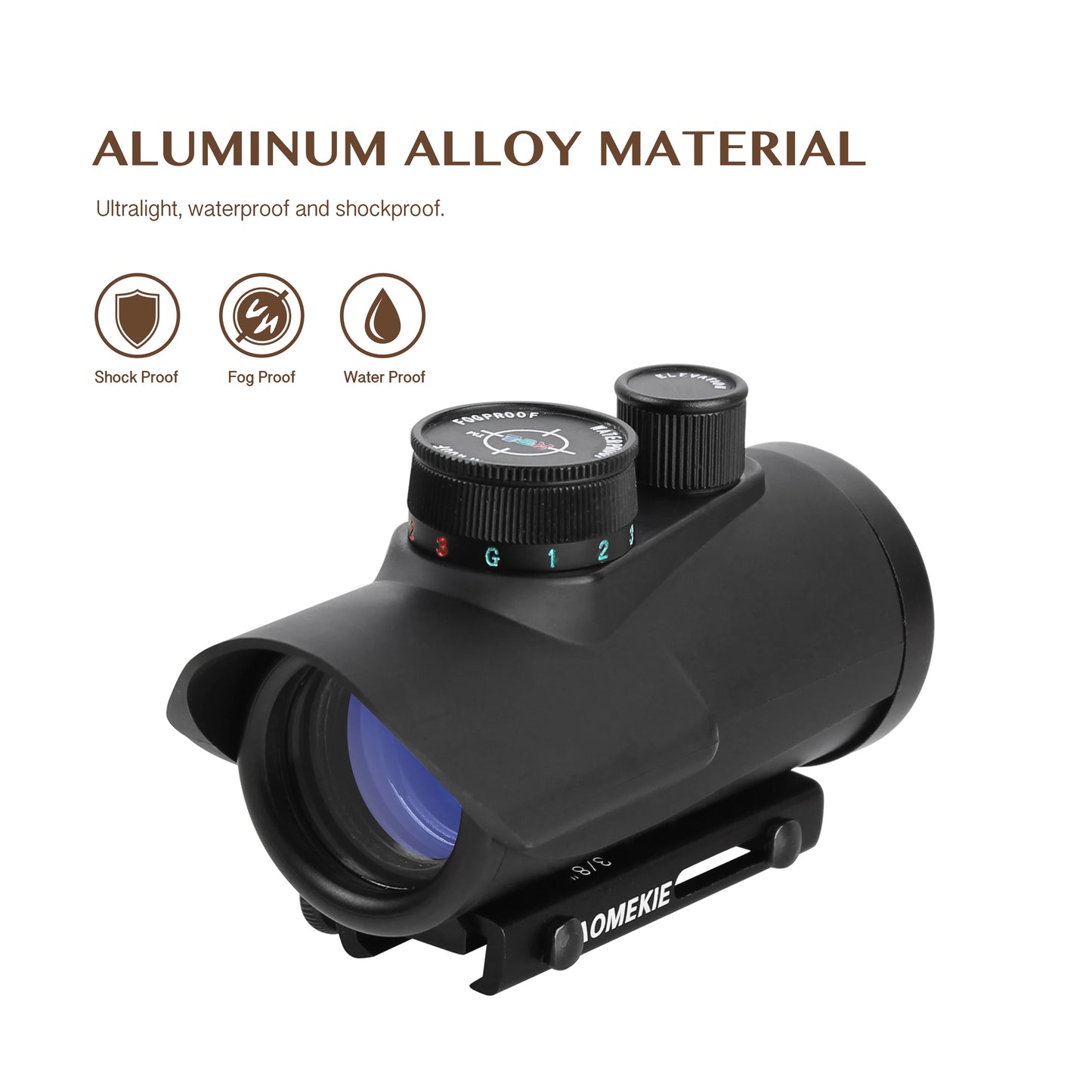 Function 5 MOA Dot Sight Reflex Rifle Scope 1X Optics