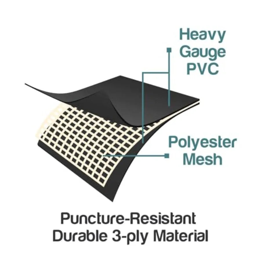 8.5' ft x 6' ft x 26 inches Rectangular Metal Frame Above Ground Outdoor Patio Pool with 300 Gallon Pump