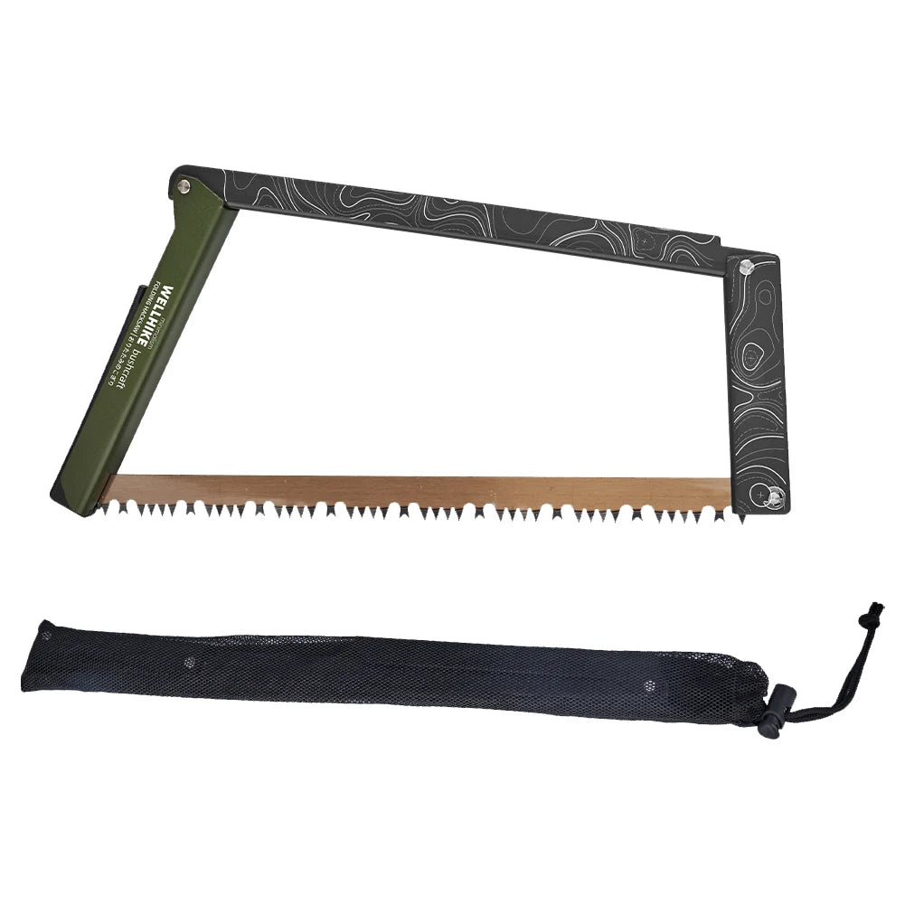 Folding Saw With Storage Bag Portable Aluminum Alloy Camping Foldable Hand Saw