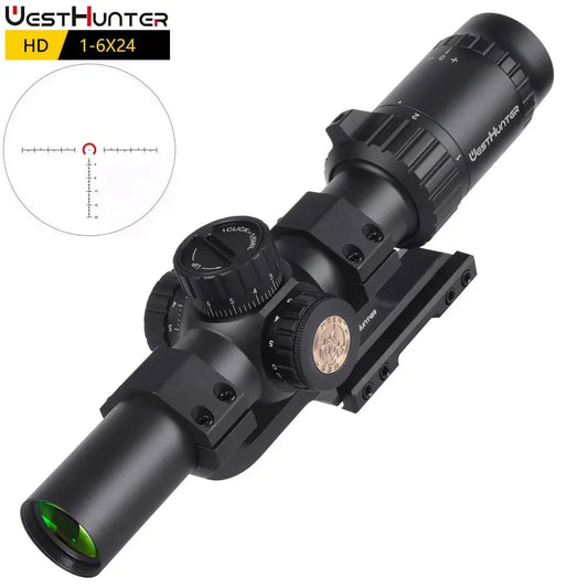 WestHunter HD 1 to 6x24 IR LPVO Riflescope Illumination