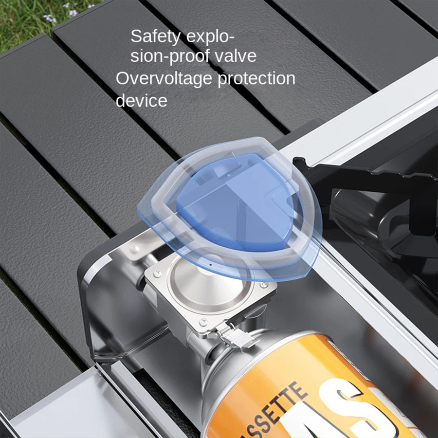 Portable Card Stove 2900W Camping Gas Stove For Outdoor Use