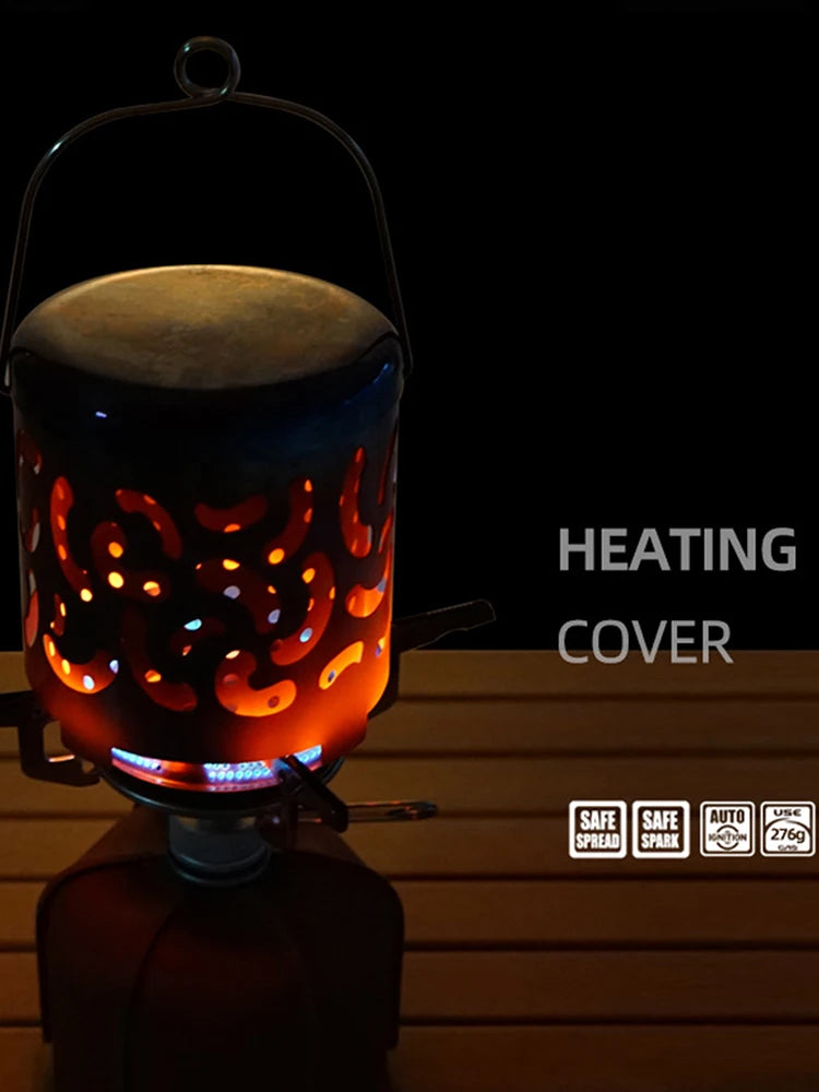 Camping Stainless Steel Tent Heater Portable Warming Stove Cover